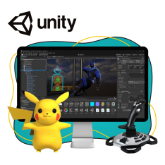 Мир игр на Unity 2D на популярном движке + AI-помощники - КИБЕРшкола программирования для детей, компьютерные курсы для школьников, начинающих и подростков - KIBERone г. Новоуральск