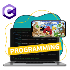 Программирование на C#. Удивительный мир 2D-игр - КИБЕРшкола программирования для детей, компьютерные курсы для школьников, начинающих и подростков - KIBERone г. Новоуральск